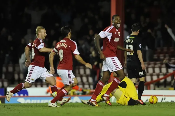 Framed Print : Jay Emmanuel-Thomas's Dramatic Goal: Bristol City Secures Victory Over Crawley Town Framed Print : Jay Emmanuel-Thomas's Dramatic Goal: Bristol City Secures Victory Over Crawley Town