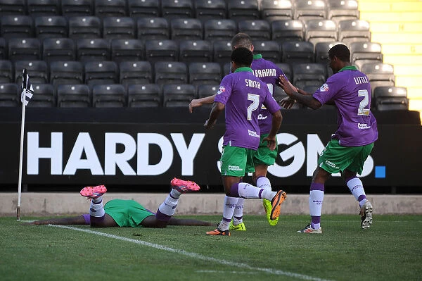 Jay Emmanuel-Thomas's Goal Celebration: Notts County vs. Bristol City, Sky Bet League One (August 2014)