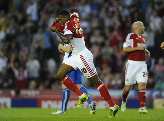 Framed Print : Jay Emmanuel-Thomas's Stunning Goal: Bristol Derby in Johnstone Paint Trophy 2013 Framed Print : Jay Emmanuel-Thomas's Stunning Goal: Bristol Derby in Johnstone Paint Trophy 2013