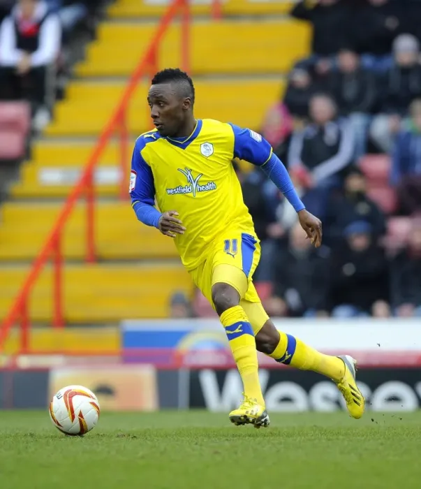 Framed Print : Jermaine Johnson in Action: Bristol City vs Sheffield Wednesday (Npower Championship) Framed Print : Jermaine Johnson in Action: Bristol City vs Sheffield Wednesday (Npower Championship)