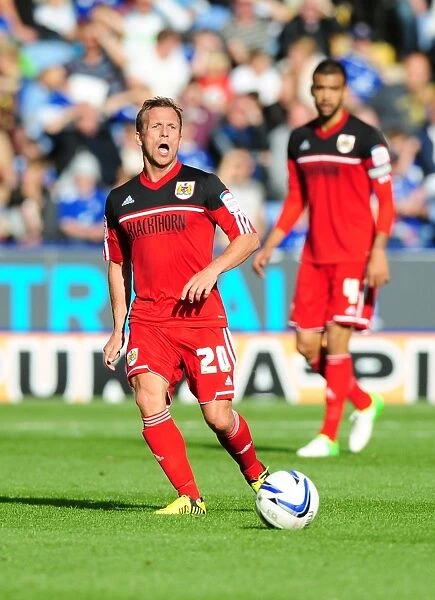 Jody Morris of Bristol City in Action against Leicester City, Championship Football Match, October 6, 2012