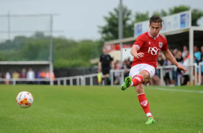 Framed Print : Joe Bryan in Action: Bristol City FC's Pre-Season Friendly, 2015 Framed Print : Joe Bryan in Action: Bristol City FC's Pre-Season Friendly, 2015