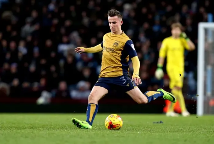 Framed Print : Joe Bryan of Bristol City in Action Against Aston Villa at Villa Park, 2017 Framed Print : Joe Bryan of Bristol City in Action Against Aston Villa at Villa Park, 2017