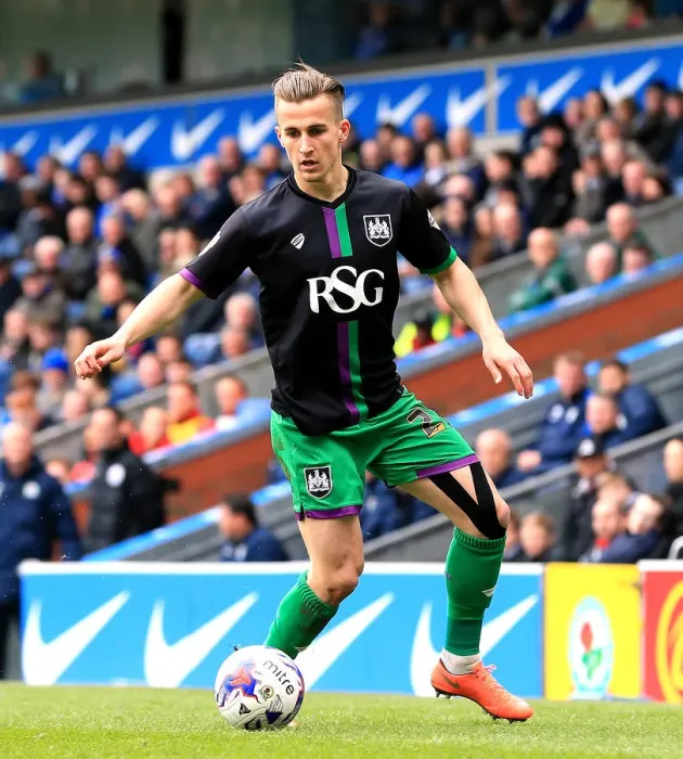 Framed Print : Joe Bryan of Bristol City in Action against Blackburn Rovers at Ewood Park, 2016 Framed Print : Joe Bryan of Bristol City in Action against Blackburn Rovers at Ewood Park, 2016