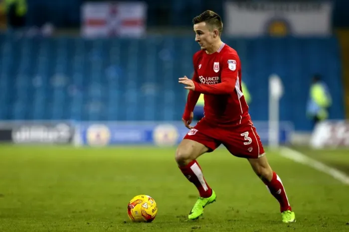 Framed Print : Joe Bryan of Bristol City in Action Against Leeds United, Sky Bet Championship, 2017