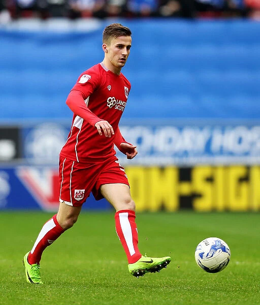 Joe Bryan of Bristol City in Action against Wigan Athletic, Sky Bet Championship, 2017