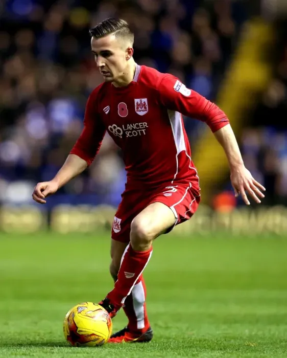 Framed Print : Joe Bryan Charges Forward: Birmingham City vs. Bristol City, 2016