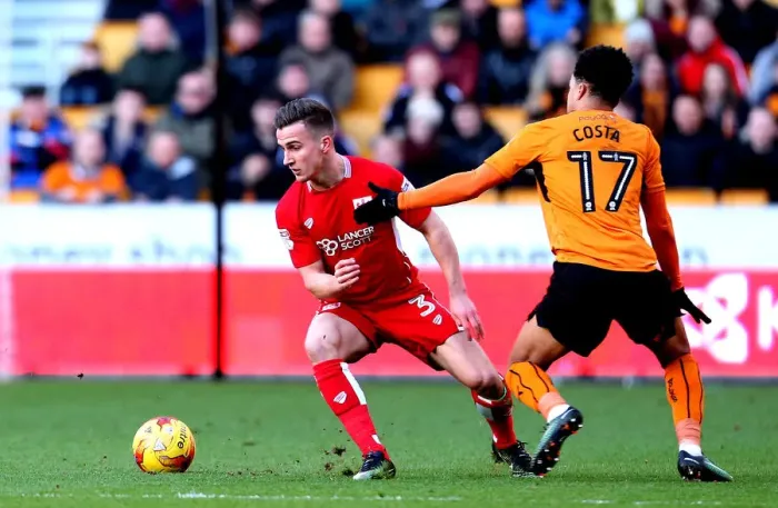 Framed Print : Joe Bryan Outmaneuvers Helder Costa: Wolverhampton Wanderers vs. Bristol City, Sky Bet Championship (December 2016) Framed Print : Joe Bryan Outmaneuvers Helder Costa: Wolverhampton Wanderers vs. Bristol City, Sky Bet Championship (December 2016)