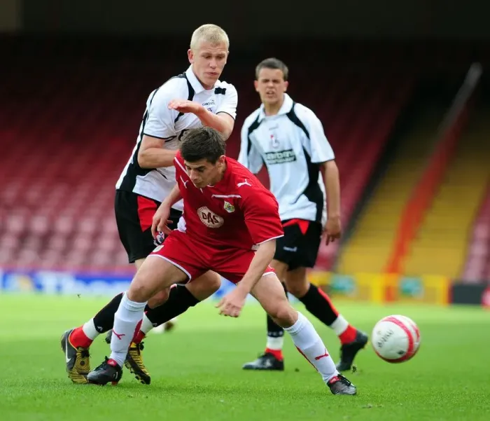Framed Print : Joe Edwards in Action: Bristol City vs Bournemouth Reserves Framed Print : Joe Edwards in Action: Bristol City vs Bournemouth Reserves