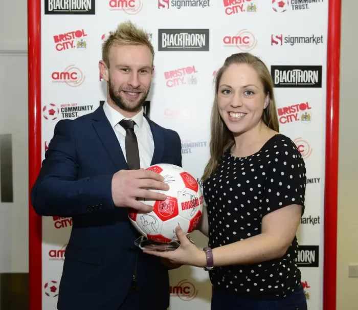 Framed Print : Joe Meredith Named Man of the Match in Bristol City's Sky Bet League One Victory over MK Dons