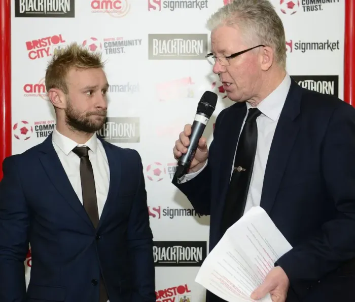Framed Print : Joe Meredith Named Man of the Match in Bristol City's Victory over MK Dons