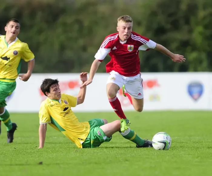 Framed Print : Joe Morrell in Action: Bristol City U18s vs Sheffield United Framed Print : Joe Morrell in Action: Bristol City U18s vs Sheffield United