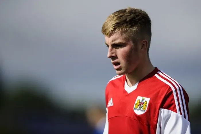 Framed Print : Joe Morrell's Intense Concentration: U18 Clash Between Bristol City and Brighton & Hove Albion at SGS Wise Campus (October 2013)
