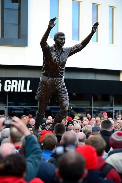 John Atyeo Statue Unveiling at Ashton Gate Stadium - Sky Bet Championship Match Against Brighton & Hove Albion (2016)