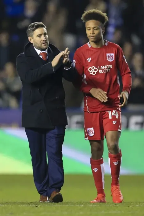 Framed Print : Johnson and Reid Salute Fans: Reading vs. Bristol City, 2016 - Sky Bet Championship