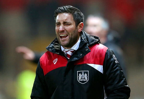 Johnson Urges On Bristol City During FA Cup Replay at Fleetwood Town