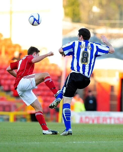 Johnson vs Miller: FA Cup Clash at Ashton Gate - Lee Johnsons Foul on Tommy Miller (Bristol City vs Sheffield Wednesday, 08 / 01 / 2011)