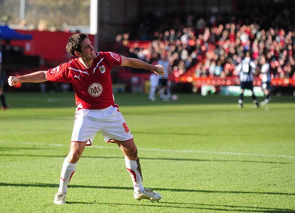 Johnson's Goal: Bristol City's 2-1 Lead Over West Bromwich Albion in Championship Game, 2010