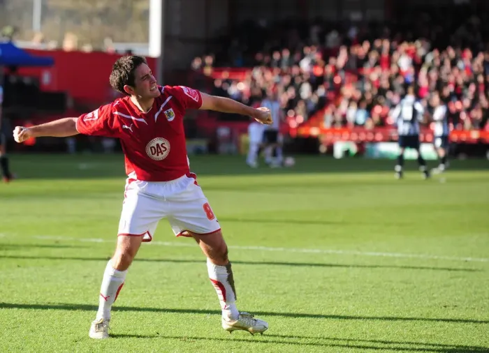 Framed Print : Johnson's Goal: Bristol City's 2-1 Lead Over West Bromwich Albion in Championship Game, 2010 Framed Print : Johnson's Goal: Bristol City's 2-1 Lead Over West Bromwich Albion in Championship Game, 2010