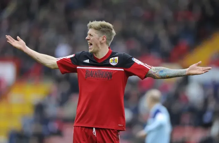 Framed Print : Jon Stead in Action: Bristol City vs Middlesbrough, Npower Championship (09 / 03 / 2013)