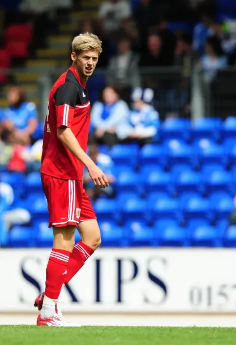 Framed Print : Jon Stead in Action: St Johnstone vs. Bristol City Pre-Season Friendly, July 2012 Framed Print : Jon Stead in Action: St Johnstone vs. Bristol City Pre-Season Friendly, July 2012