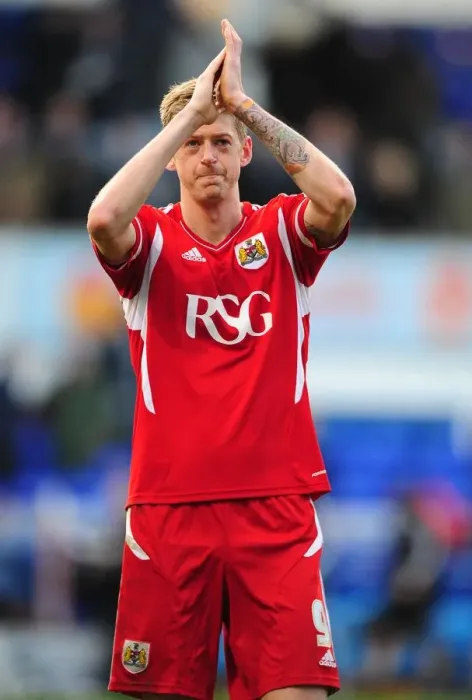 Framed Print : Jon Stead Thanks Supporters: Ipswich Town vs. Bristol City, March 2012