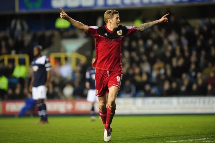 Framed Print : Jon Stead's Championship Goal Celebration: Millwall vs. Bristol City (01 / 01 / 2013) Framed Print : Jon Stead's Championship Goal Celebration: Millwall vs. Bristol City (01 / 01 / 2013)