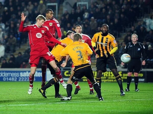 Jon Stead's Close Call: Hull City vs. Bristol City Championship Clash (18 / 12 / 2010)