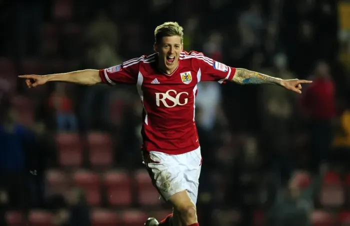 Framed Print : Jon Stead's Euphoric Goal Celebration: Bristol City vs. Cardiff City (2012) Framed Print : Jon Stead's Euphoric Goal Celebration: Bristol City vs. Cardiff City (2012)