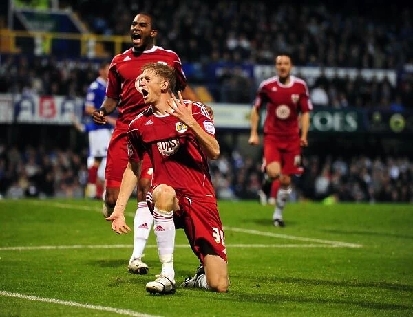 Jon Stead's Thrilling Goal Celebration: Portsmouth vs. Bristol City, Championship 2010