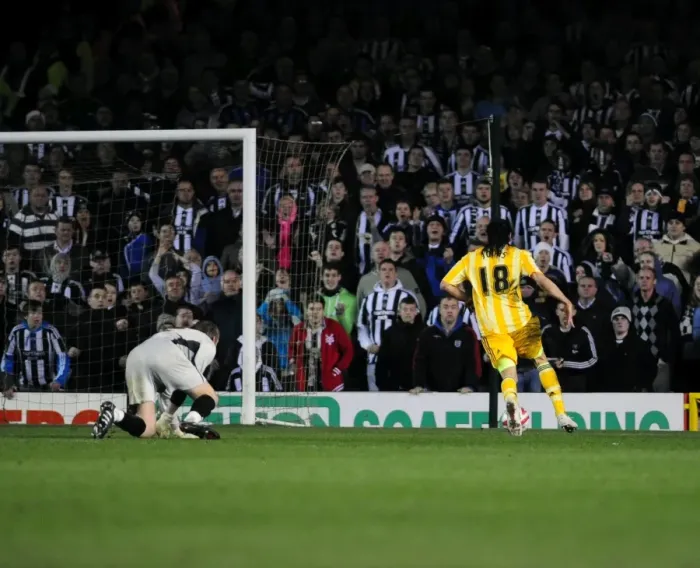 Framed Print : Jonas Gutierrez Scores Newcastle United's Historic First Goal Against Bristol City in 2010 Championship Match Framed Print : Jonas Gutierrez Scores Newcastle United's Historic First Goal Against Bristol City in 2010 Championship Match