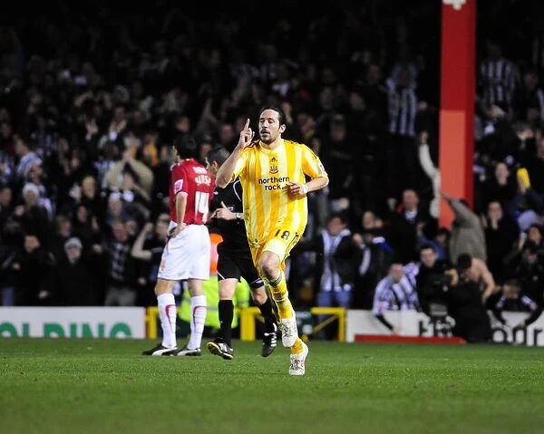 Jonas Gutierrez's Euphoric Goal Celebration: Bristol City vs. Newcastle United, Championship 2010