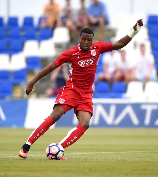 Framed Print : Jonathan Kodjia in Action: Granada vs. Bristol City Pre-season Friendly Framed Print : Jonathan Kodjia in Action: Granada vs. Bristol City Pre-season Friendly