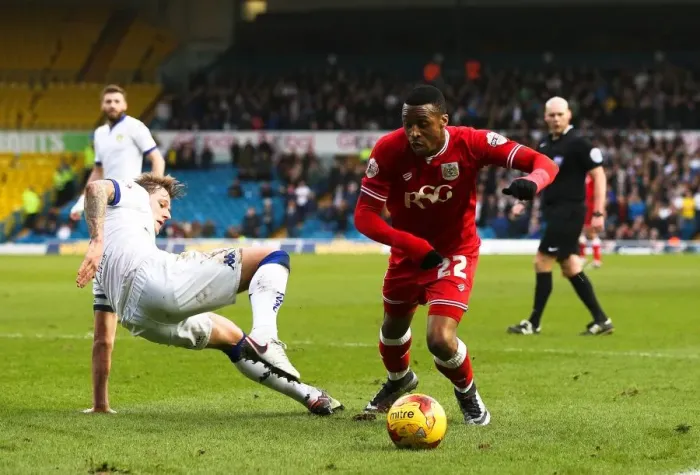 Framed Print : Jonathan Kodjia Charges Forward: Leeds United vs. Bristol City, Sky Bet Championship Clash, Elland Road Framed Print : Jonathan Kodjia Charges Forward: Leeds United vs. Bristol City, Sky Bet Championship Clash, Elland Road