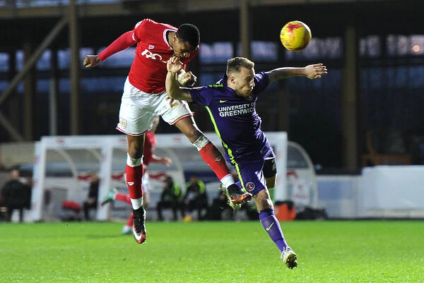 Jonathan Kodjia Charges Towards Goal: Bristol City vs Charlton Athletic, 2015