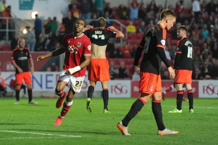Framed Print : Jonathan Kodjia Scores the Game-Winning Goal: Bristol City vs. Fulham, 31st October 2015 Framed Print : Jonathan Kodjia Scores the Game-Winning Goal: Bristol City vs. Fulham, 31st October 2015
