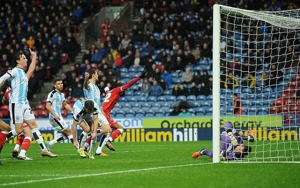 Jonathan Kodjia Scores Opening Goal: Huddersfield Town vs. Bristol City, Sky Bet Championship (December 12, 2015)