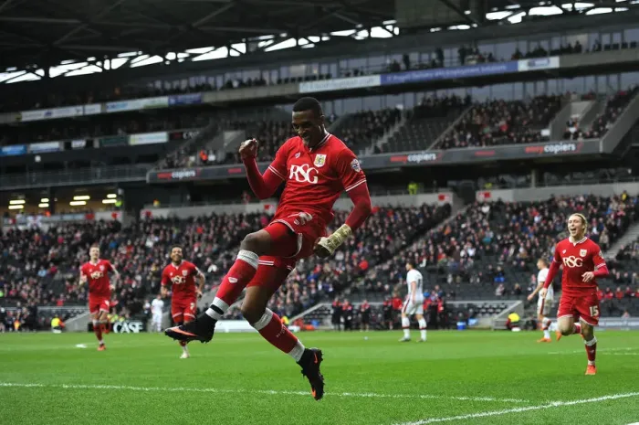 Framed Print : Jonathan Kodjia's Brace: Milton Keynes Dons vs. Bristol City, 2016 Framed Print : Jonathan Kodjia's Brace: Milton Keynes Dons vs. Bristol City, 2016