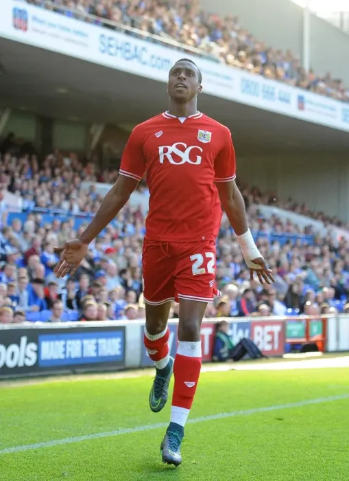 Framed Print : Jonathan Kodjia's Goal: Bristol City Leads 1-2 over Ipswich Town, Championship 2015