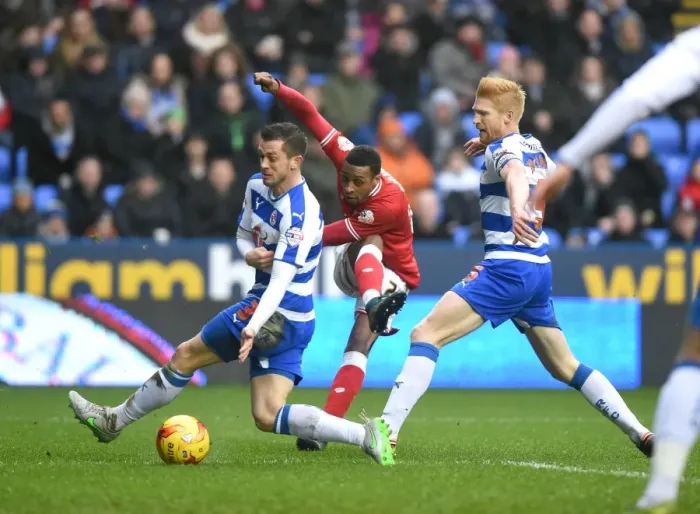 Framed Print : Jonathan Kodjia's Shot at Reading, 2016: A Moment in Sky Bet Championship Football
