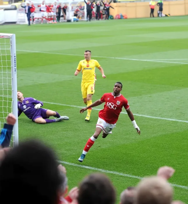 Framed Print : Jonathan Kodjia's Thrilling Goal: Bristol City vs. MK Dons at Ashton Gate Framed Print : Jonathan Kodjia's Thrilling Goal: Bristol City vs. MK Dons at Ashton Gate