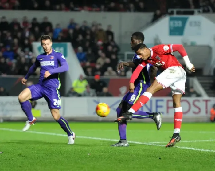 Framed Print : Jonathan Kodjia's Thundering Shot: Bristol City vs Charlton Athletic, 26 / 12 / 2015 Framed Print : Jonathan Kodjia's Thundering Shot: Bristol City vs Charlton Athletic, 26 / 12 / 2015