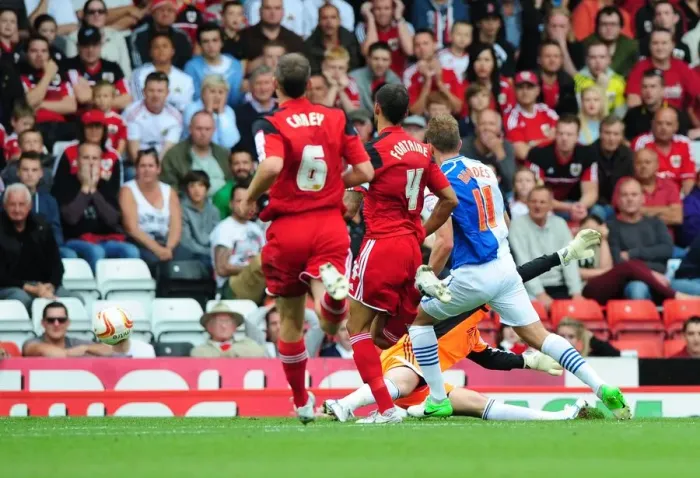 Framed Print : Jordan Rhodes Scores Against Former Team: Championship Showdown Between Bristol City and Blackburn Rovers, September 2012 Framed Print : Jordan Rhodes Scores Against Former Team: Championship Showdown Between Bristol City and Blackburn Rovers, September 2012