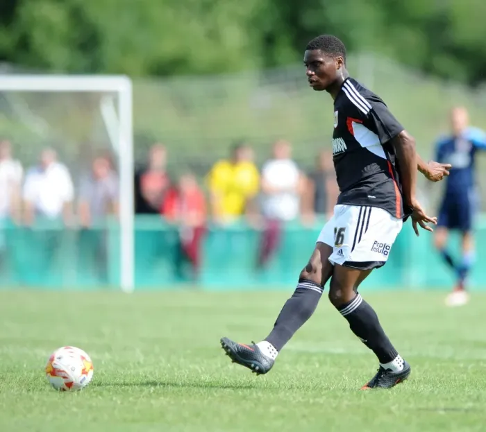 Framed Print : Jordan Wynter in Action: Portishead Town vs. Bristol City Pre-Season Friendly Framed Print : Jordan Wynter in Action: Portishead Town vs. Bristol City Pre-Season Friendly