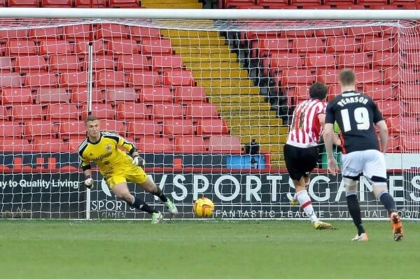 Jose Baxter Scores Penalty for Sheffield United Against Bristol City, 2014