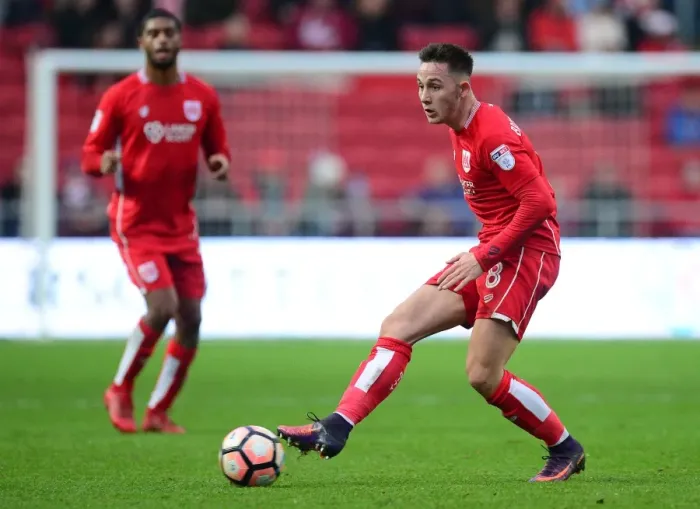 Framed Print : Josh Brownhill in Action: Bristol City vs. Fleetwood Town, FA Cup Third Round, Ashton Gate Stadium Framed Print : Josh Brownhill in Action: Bristol City vs. Fleetwood Town, FA Cup Third Round, Ashton Gate Stadium