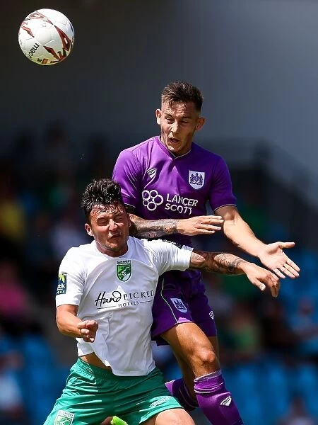 Josh Brownhill in Action: Pre-season Friendly between Guernsey FC and Bristol City, 2017
