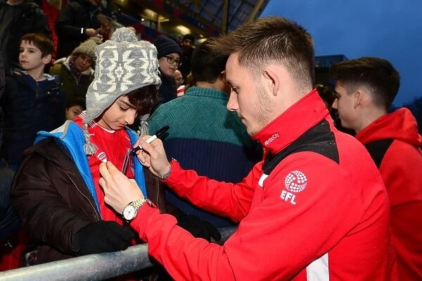 Josh Brownhill of Bristol City Connects with Fans Amidst Championship Action