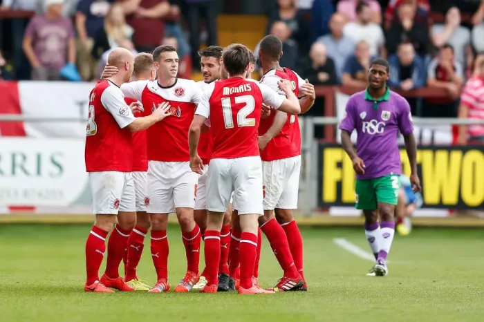 Framed Print : Josh Morris Celebrates Goal for Fleetwood Town Against Bristol City, 2014 Framed Print : Josh Morris Celebrates Goal for Fleetwood Town Against Bristol City, 2014