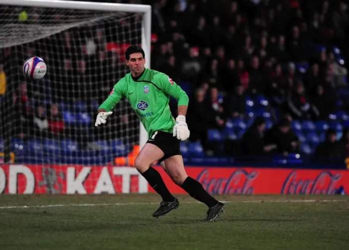 Framed Print : Julian Speroni Saves for Crystal Palace Against Bristol City - Championship Match, 09 / 03 / 2010 Framed Print : Julian Speroni Saves for Crystal Palace Against Bristol City - Championship Match, 09 / 03 / 2010